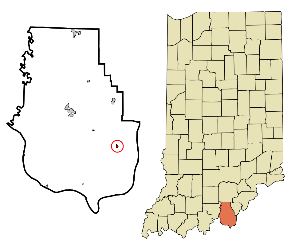 Locator map of Elizabeth