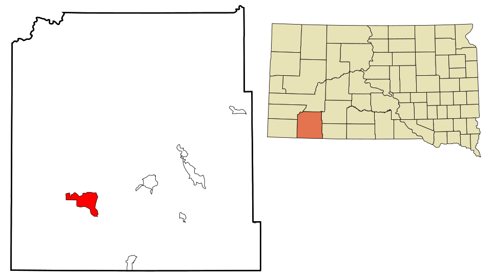 Locator map of Oglala
