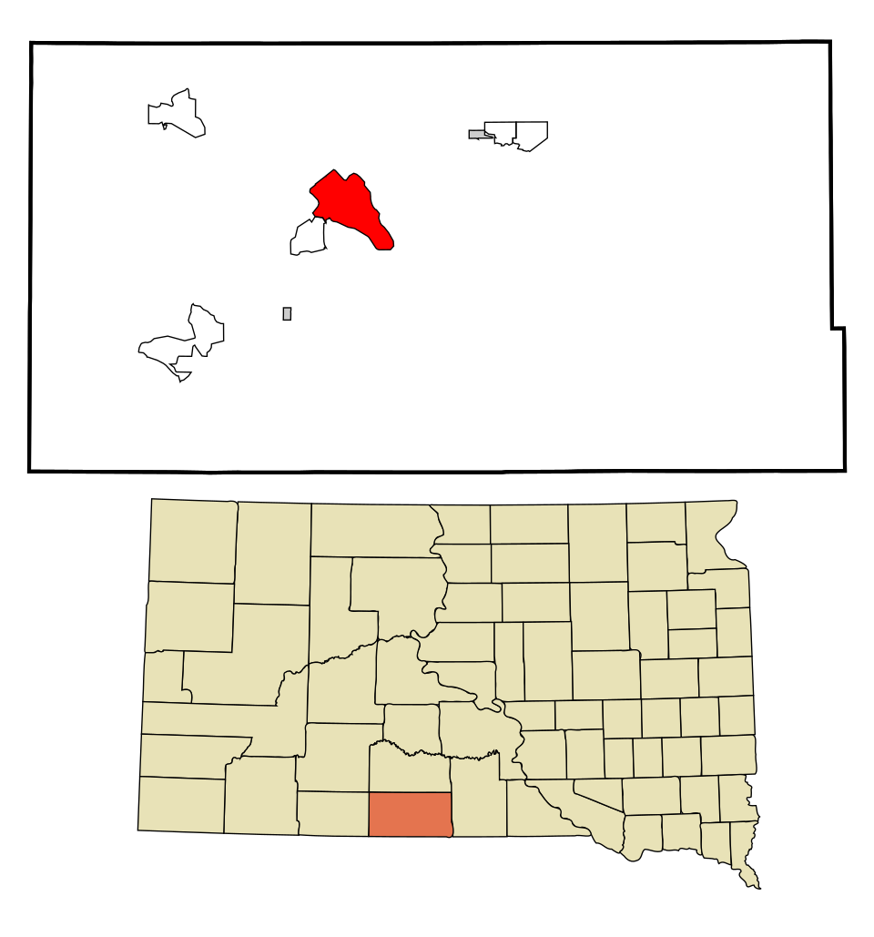 Locator map of Rosebud