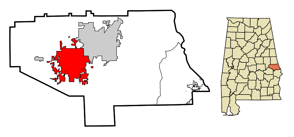 Locator map of Auburn