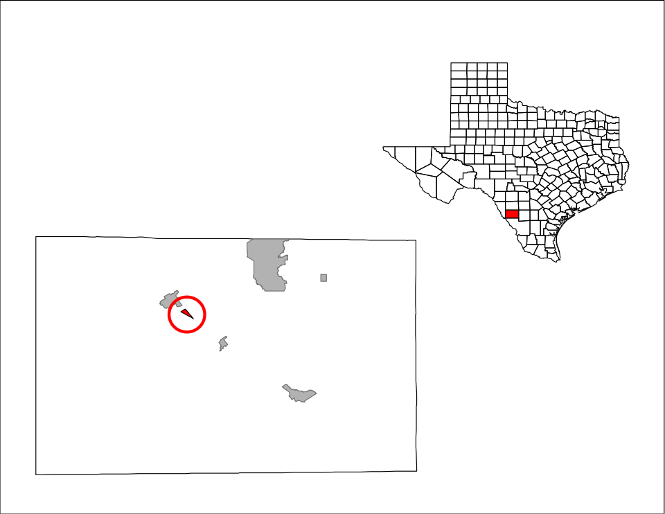 Locator map of Carrizo Hill