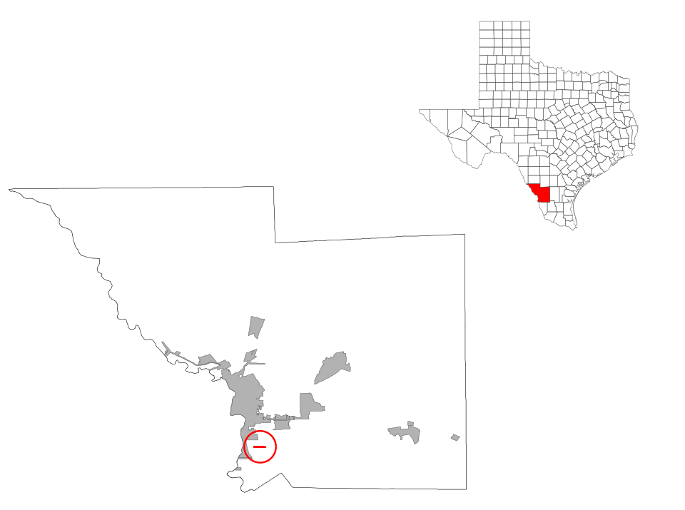 Locator map of La Presa