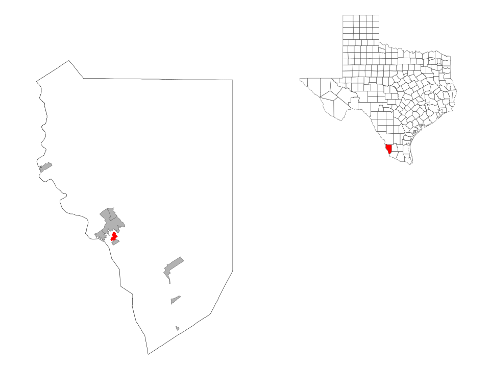 Locator map of Falcon Lake Estates