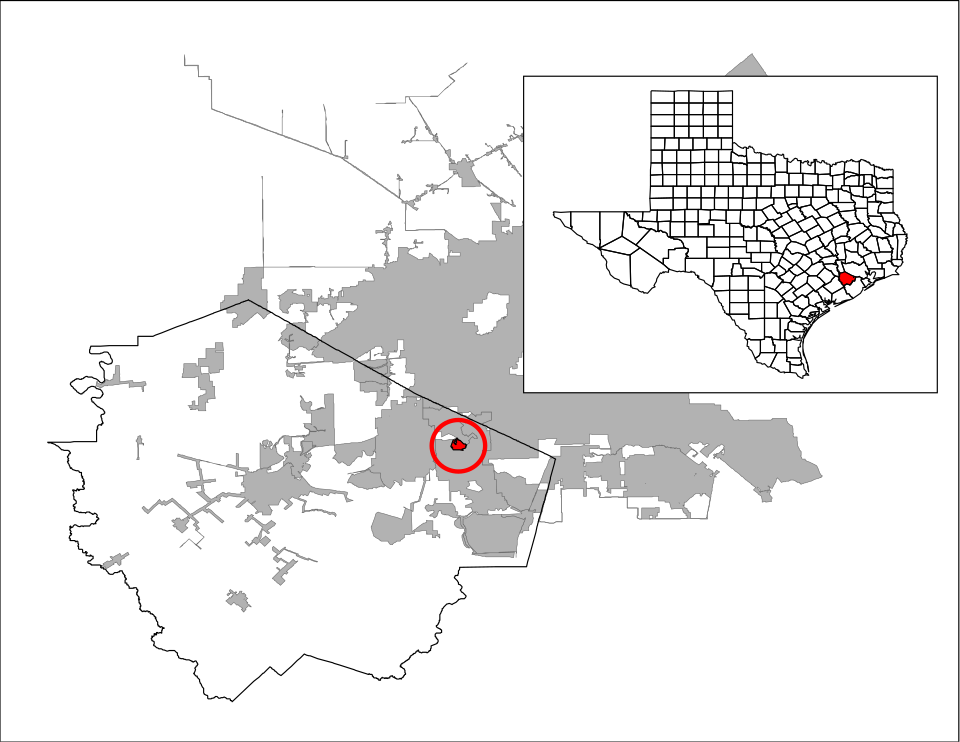 Locator map of Fifth Street