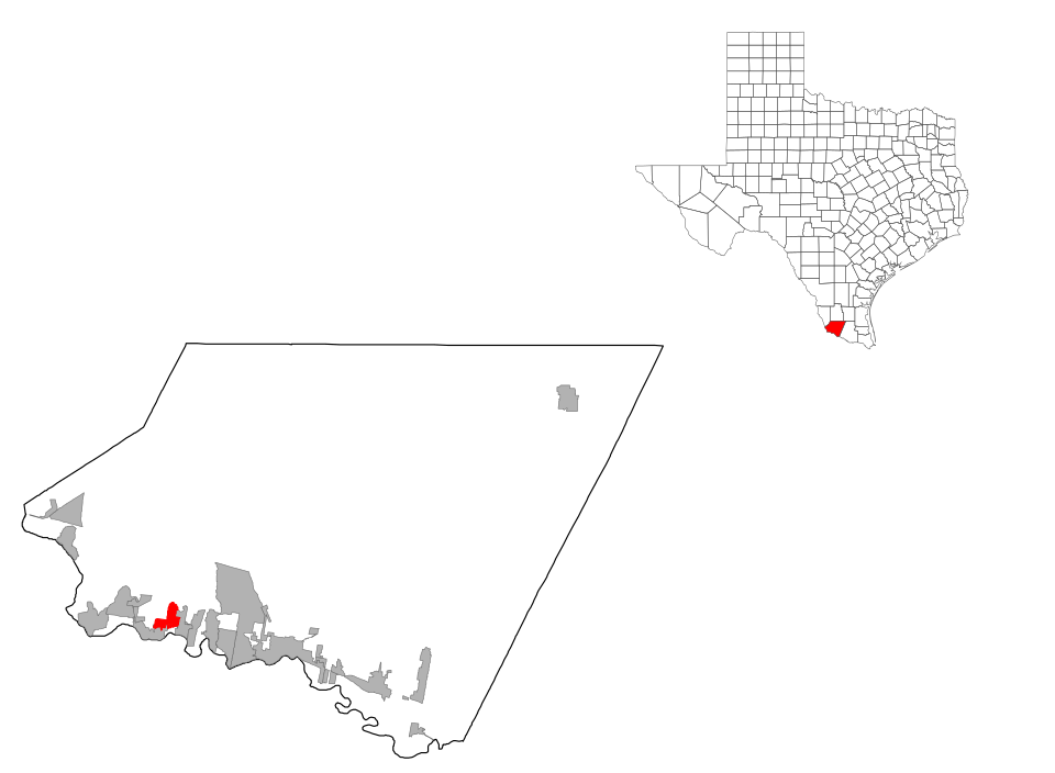 Locator map of North Escobares