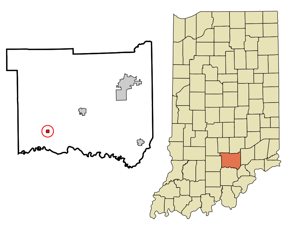 Locator map of Medora