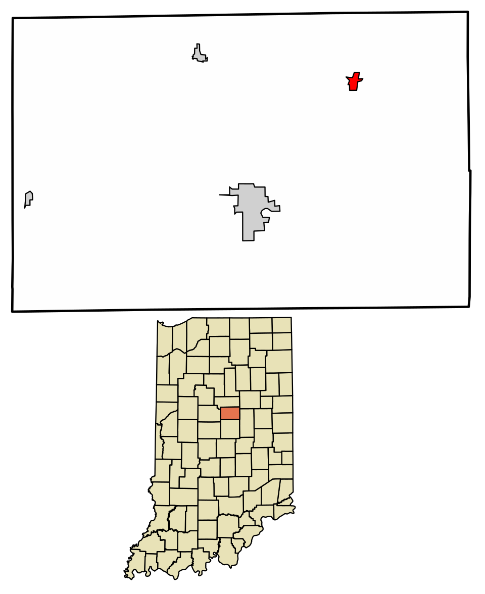 Locator map of Windfall