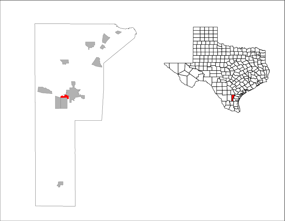 Locator map of Rancho Alegre