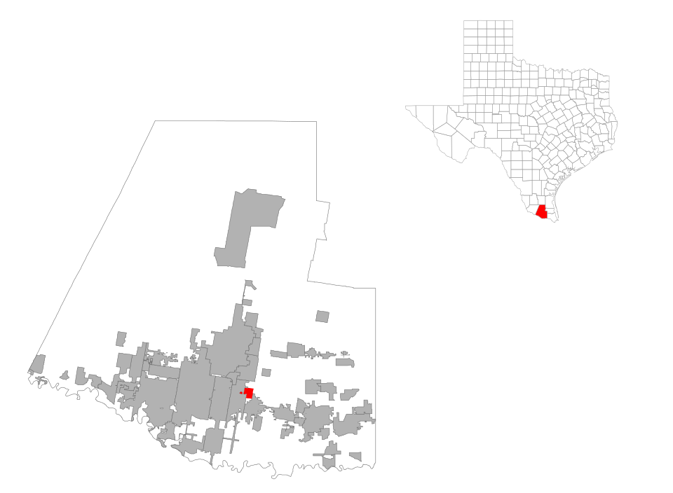 Map of North Alamo