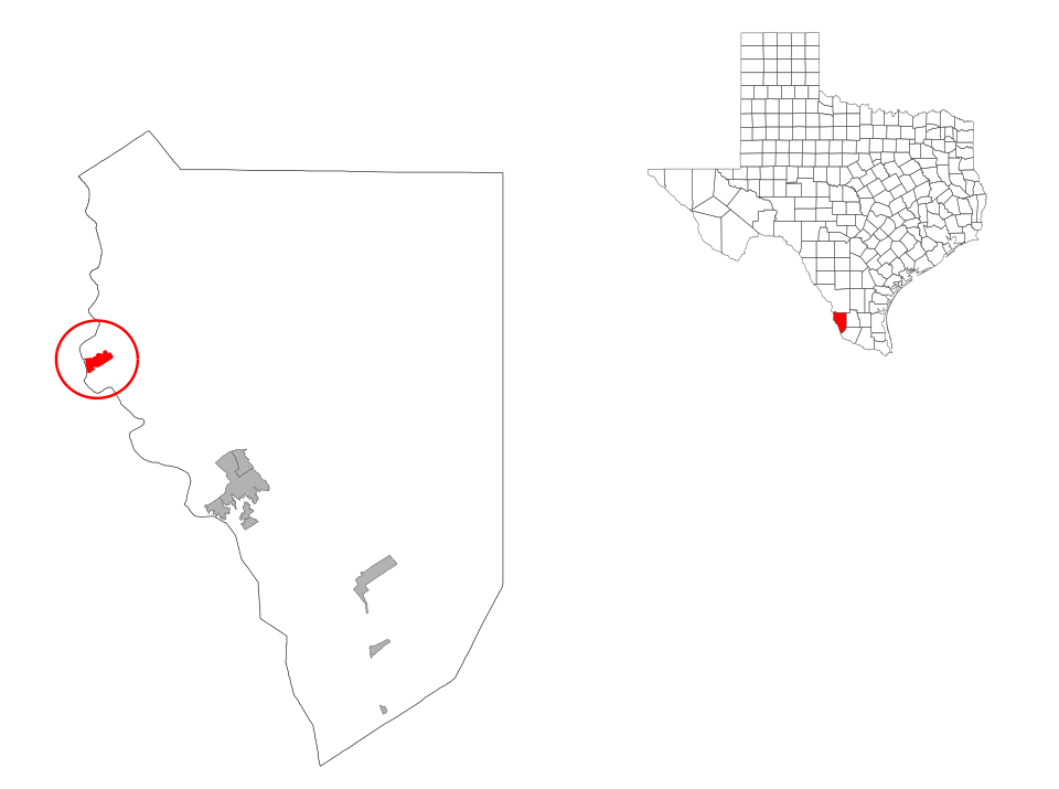 Locator map of San Ygnacio