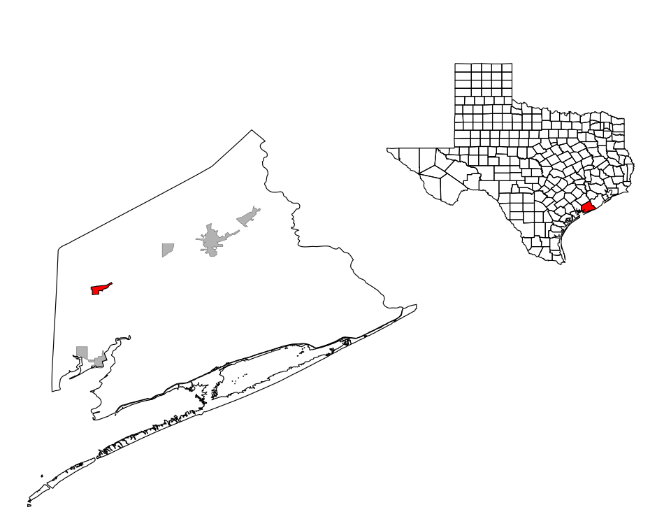 Locator map of Blessing