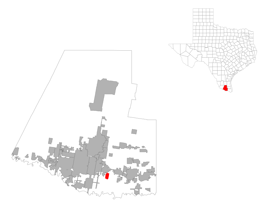 Map of South Alamo