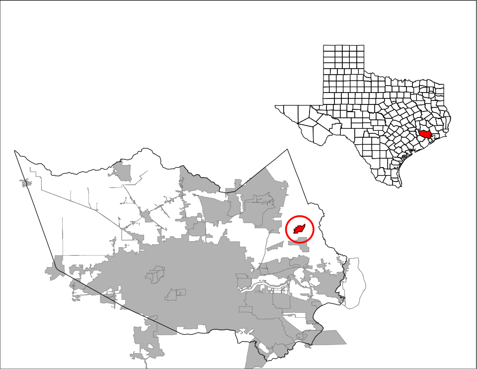 Map of Crosby