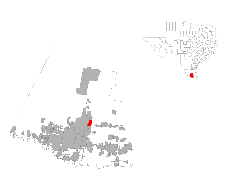 Locator map of César Chávez
