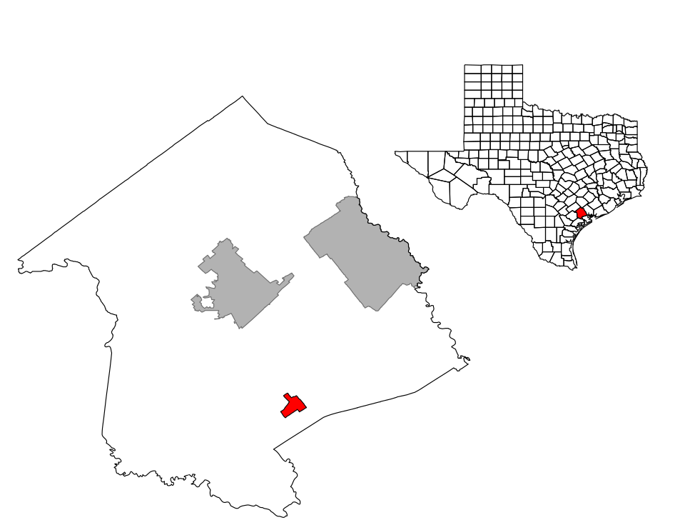 Locator map of Bloomington