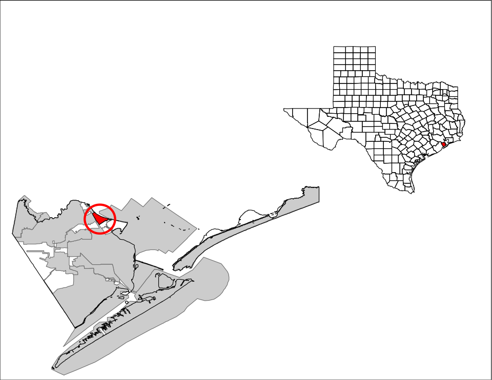 Map of Bacliff