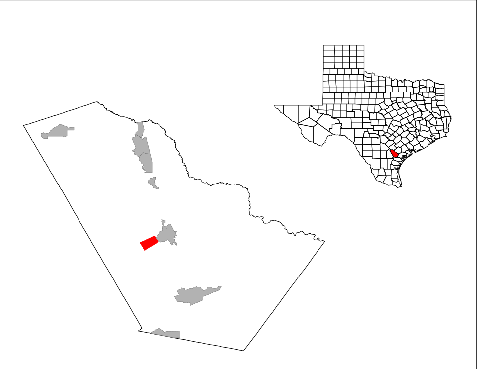 Locator map of Blue Berry Hill