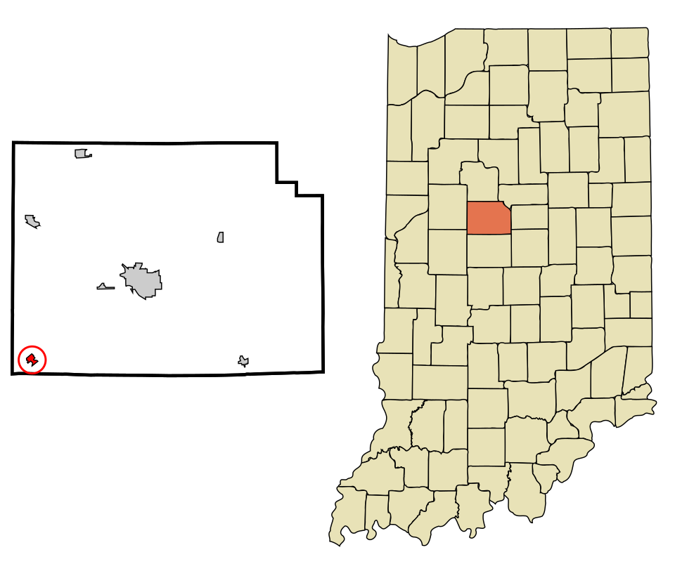Locator map of Colfax