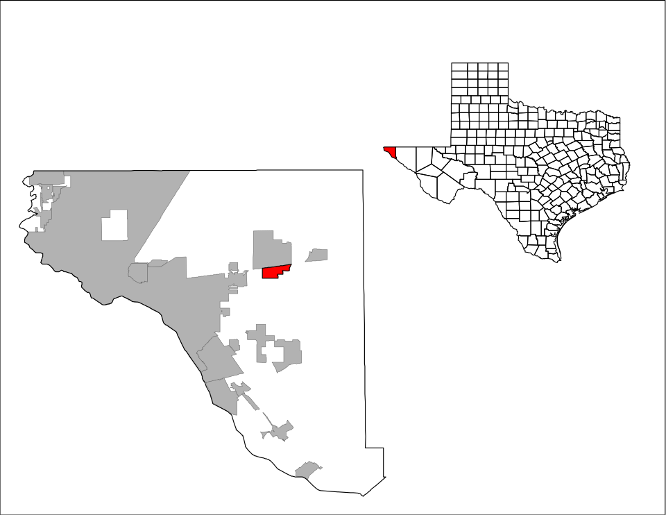 Locator map of Homestead Meadows South