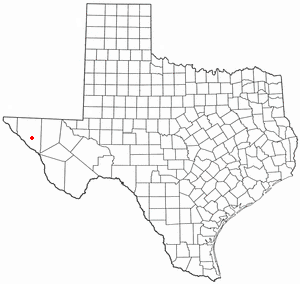 Locator map of Sierra Blanca