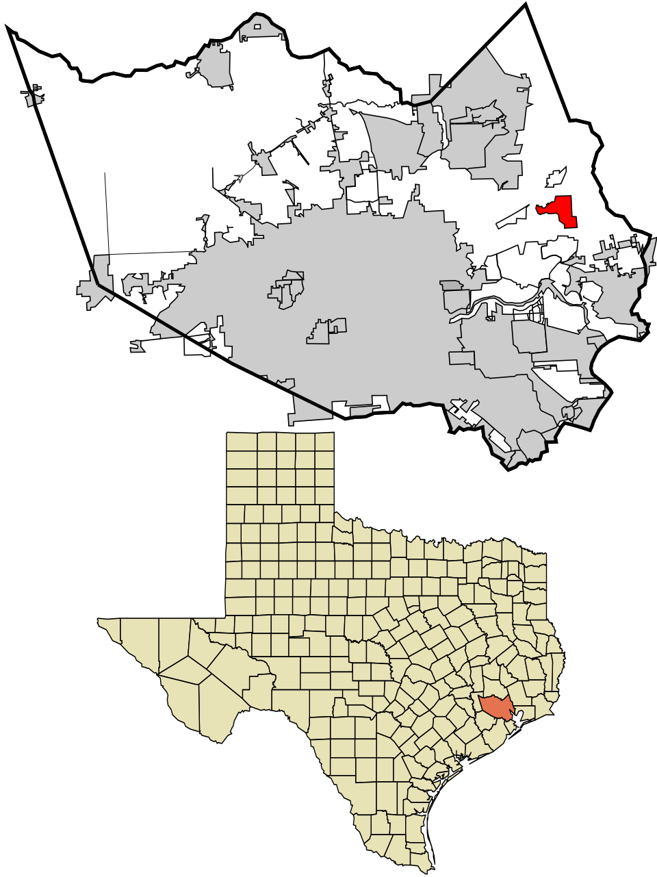 Locator map of Barrett