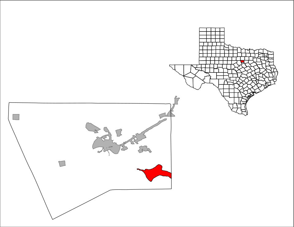 Locator map of Pecan Plantation