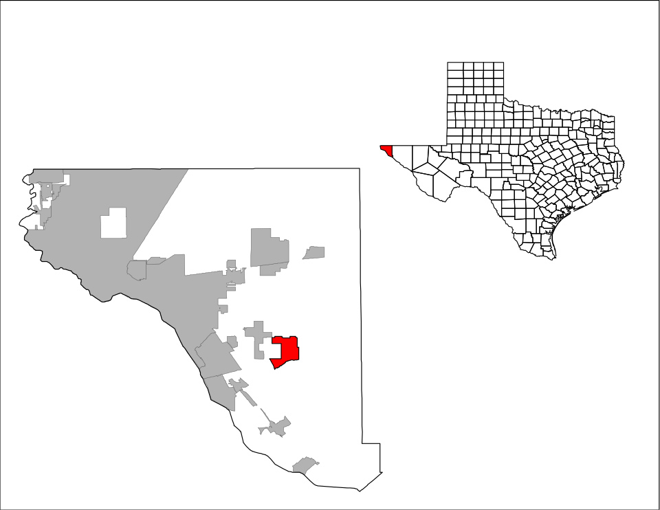 Map of Agua Dulce