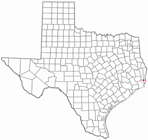 Locator map of Mauriceville