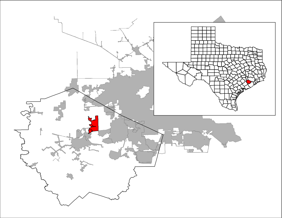 Map of Pecan Grove