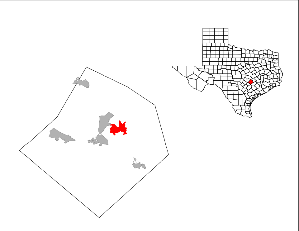 Map of Circle D-KC Estates