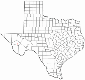 Locator map of Fort Davis
