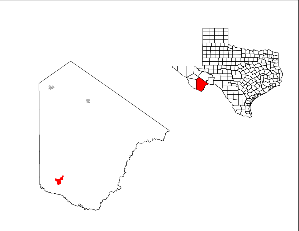 Locator map of Terlingua