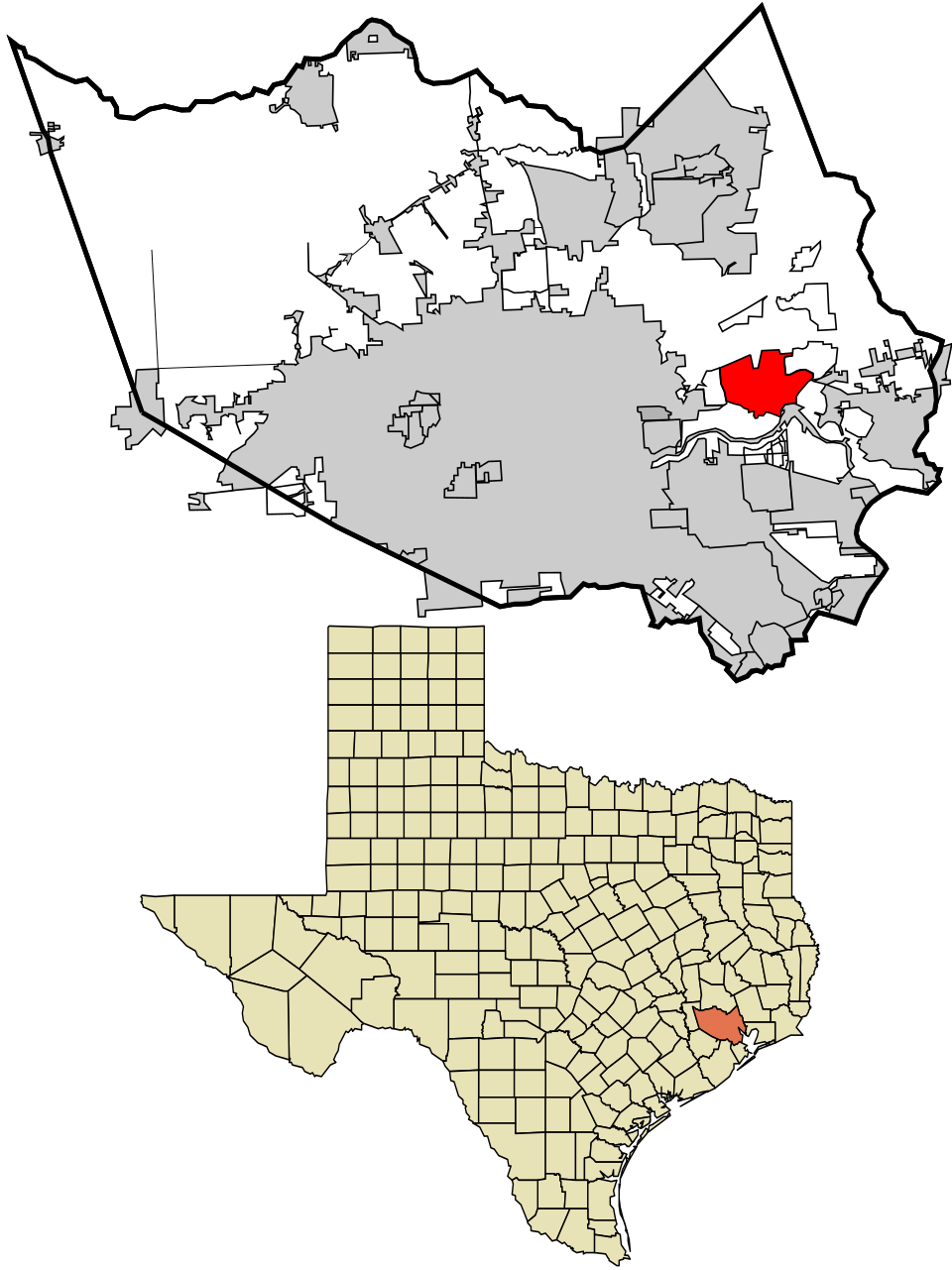Map of Channelview