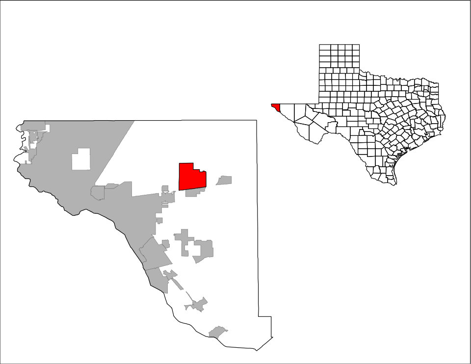 Locator map of Homestead Meadows North