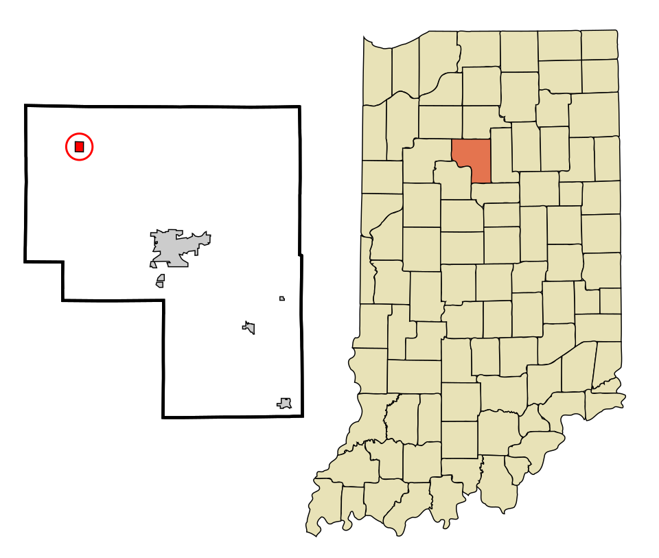 Locator map of Royal Center