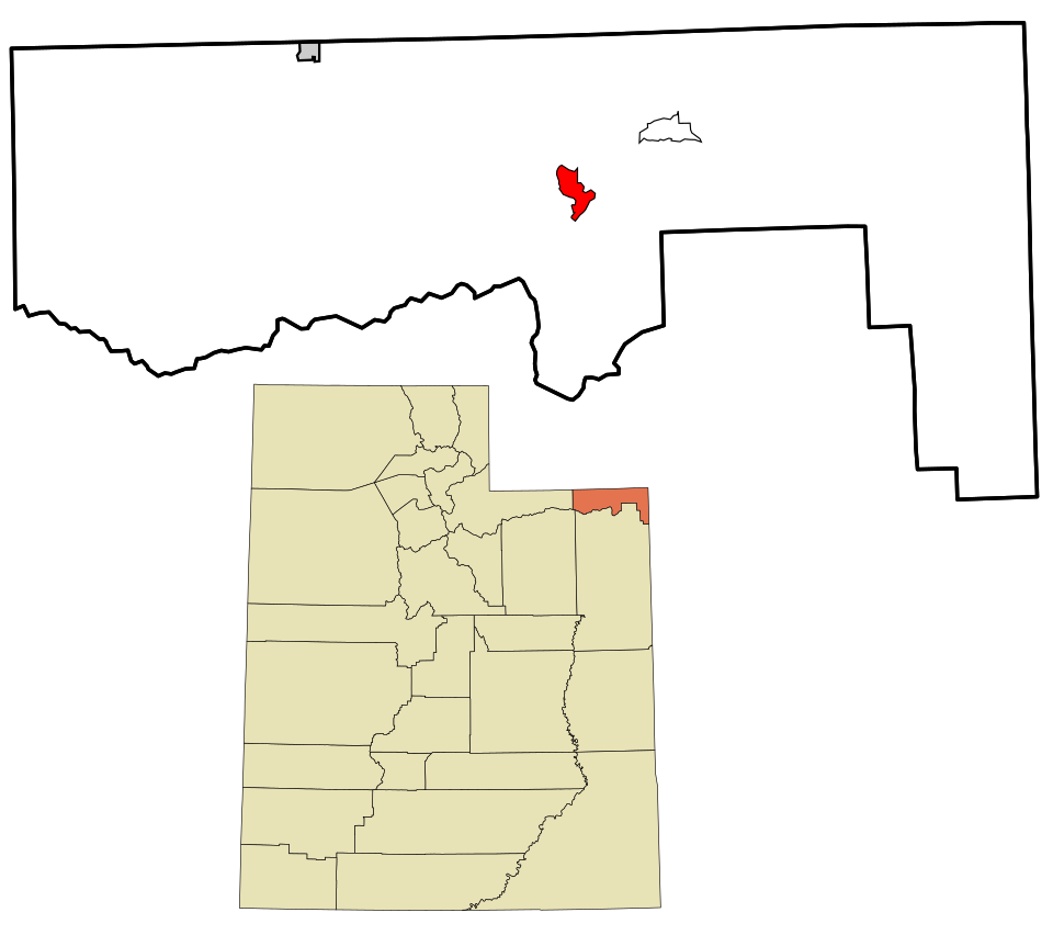 Locator map of Flaming Gorge