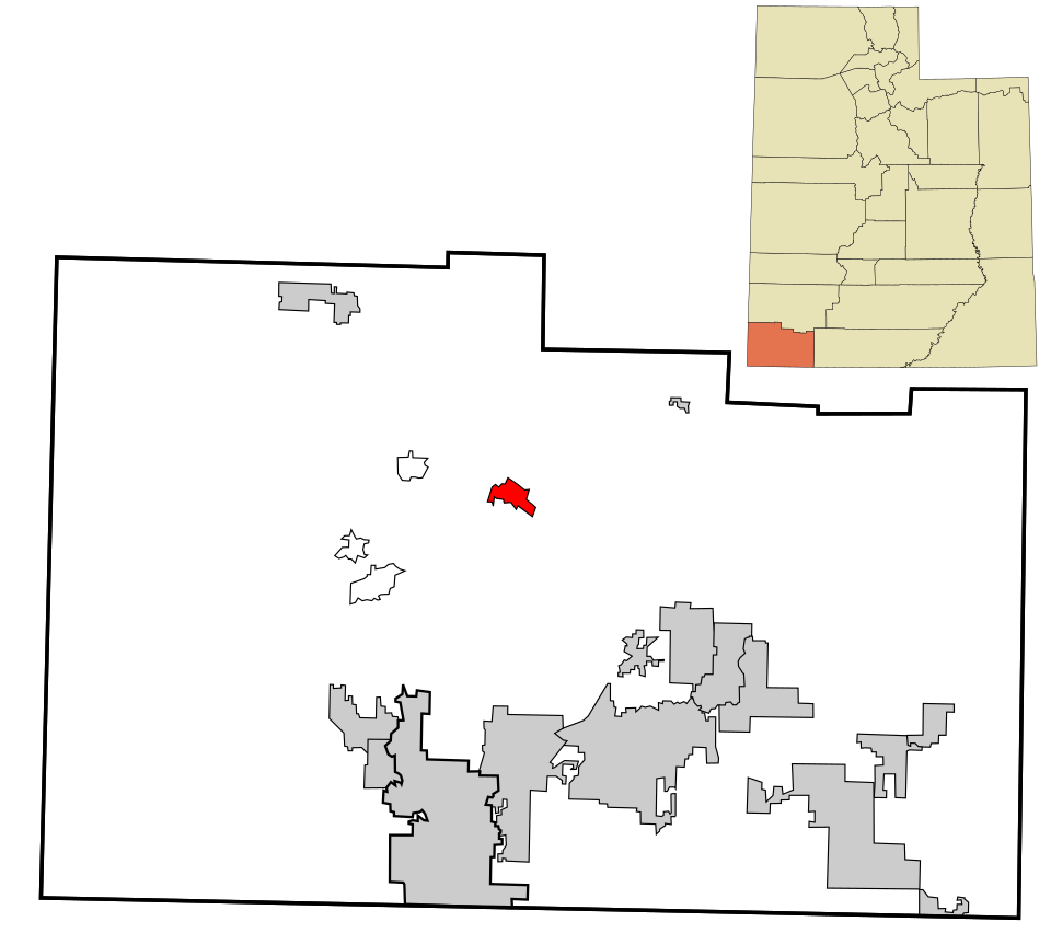 Locator map of Pine Valley