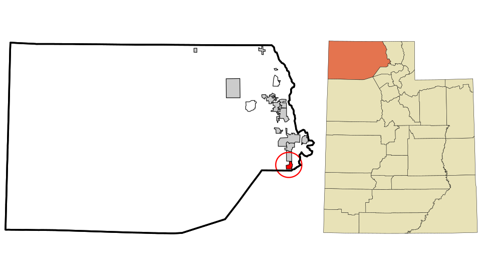 Locator map of South Willard