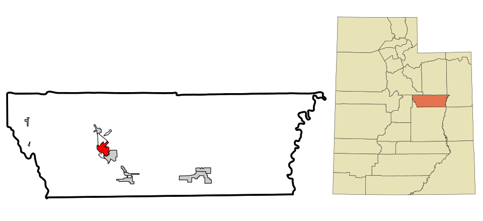 Locator map of Carbonville