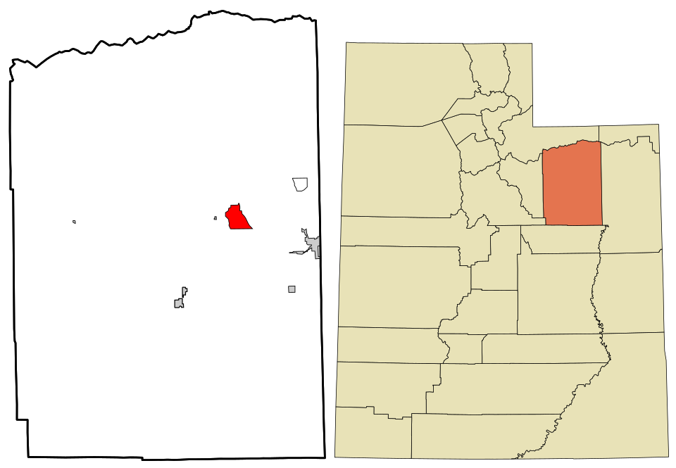 Locator map of Bluebell