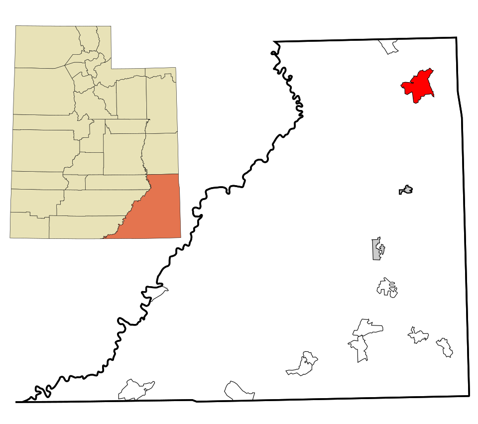Locator map of La Sal