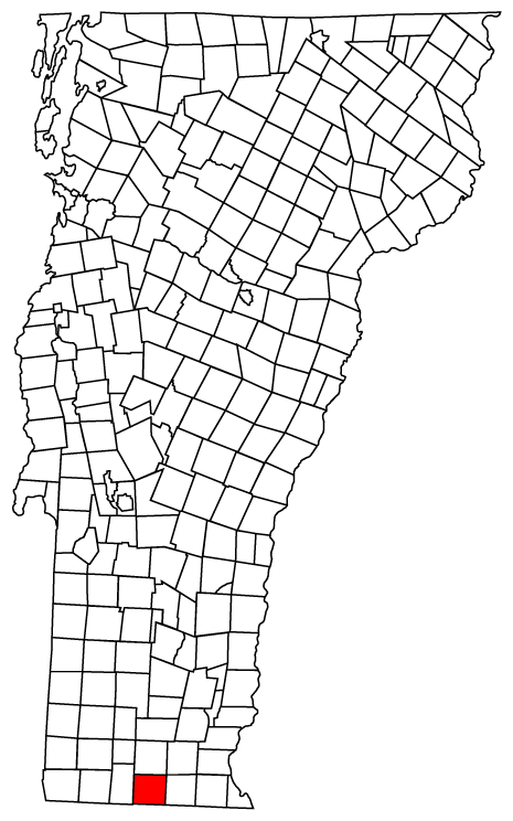 Locator map of Whitingham