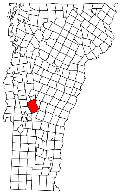Locator map of Chittenden