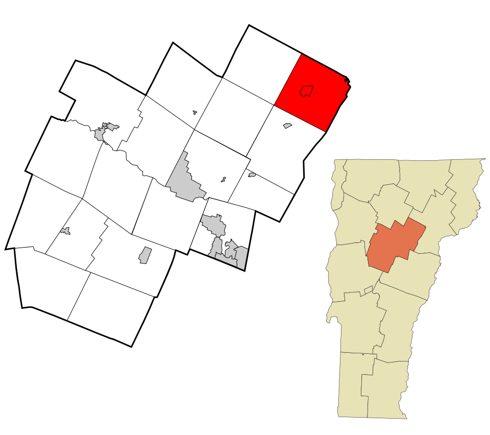 Locator map of Cabot