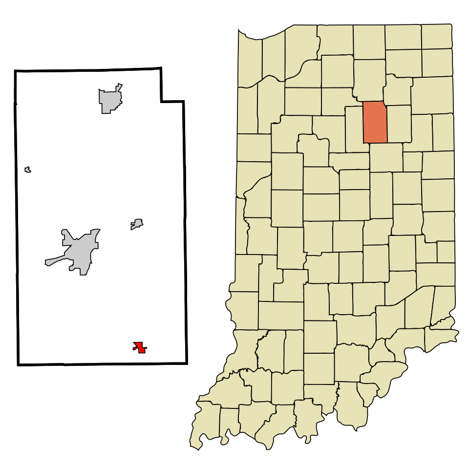 Locator map of La Fontaine