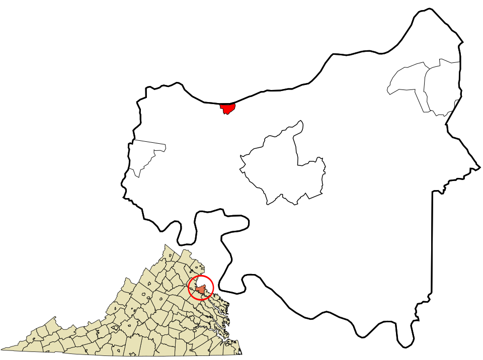 Locator map of Fairview Beach