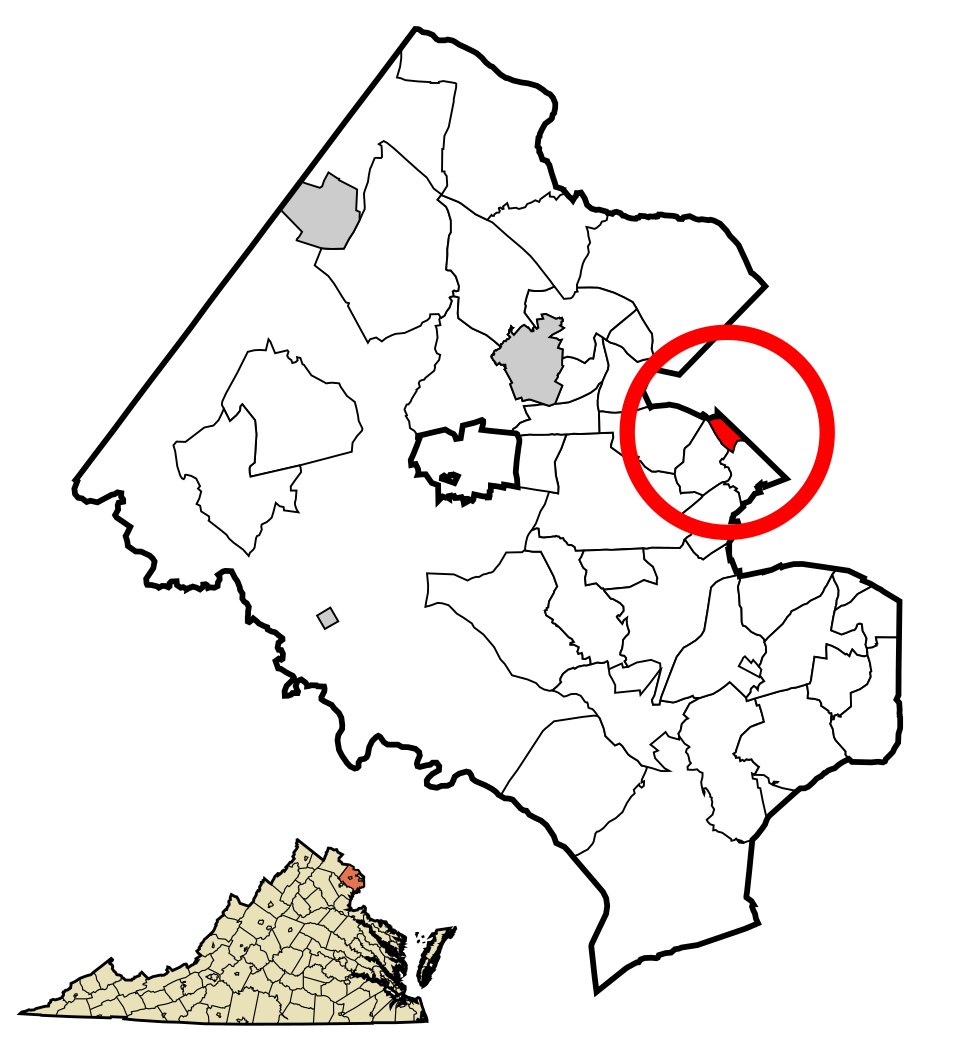 Locator map of Seven Corners