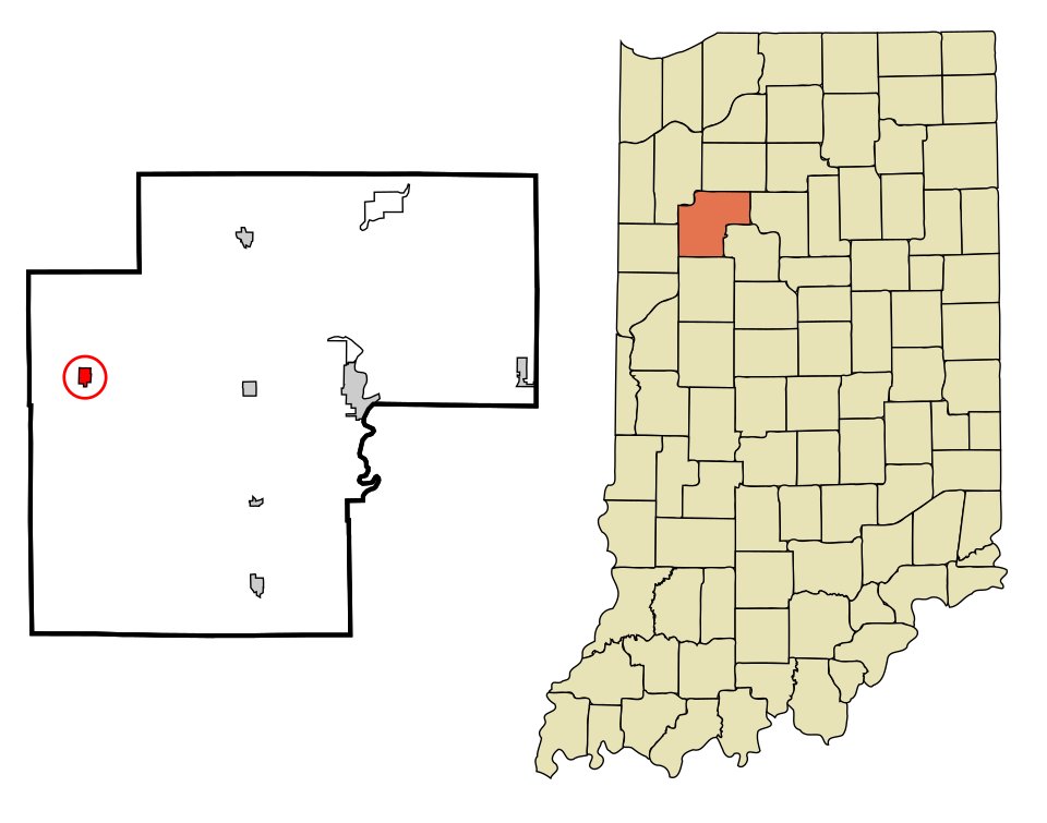 Locator map of Wolcott
