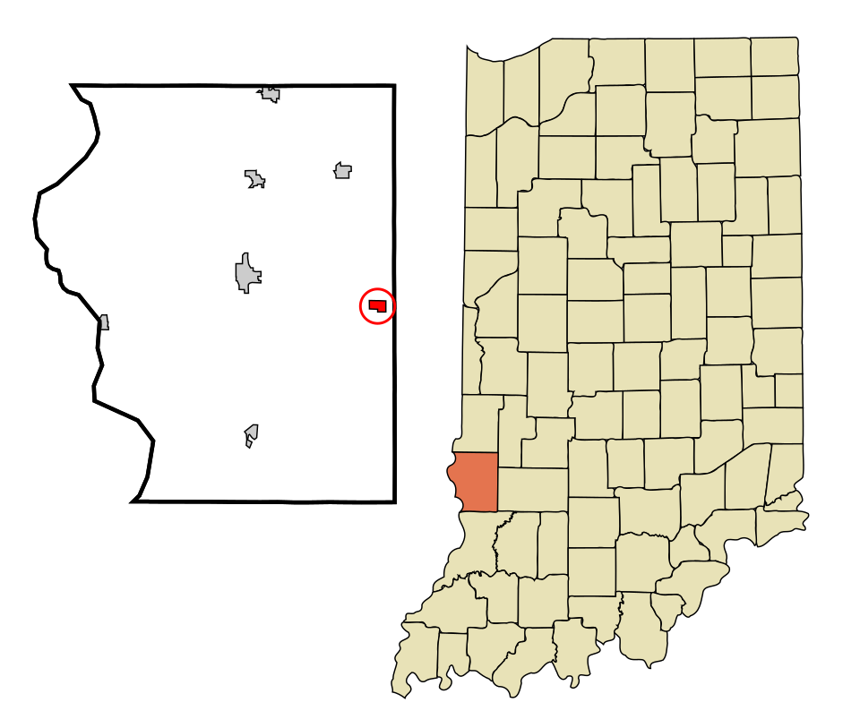 Locator map of Dugger