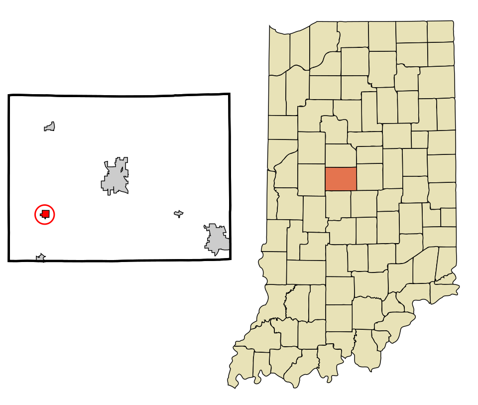 Locator map of Advance